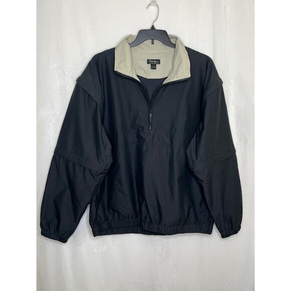 Walter Hagen golf 1/4 zip pull over lined jacket w/ removable sleeve men's XL - Picture 1 of 7